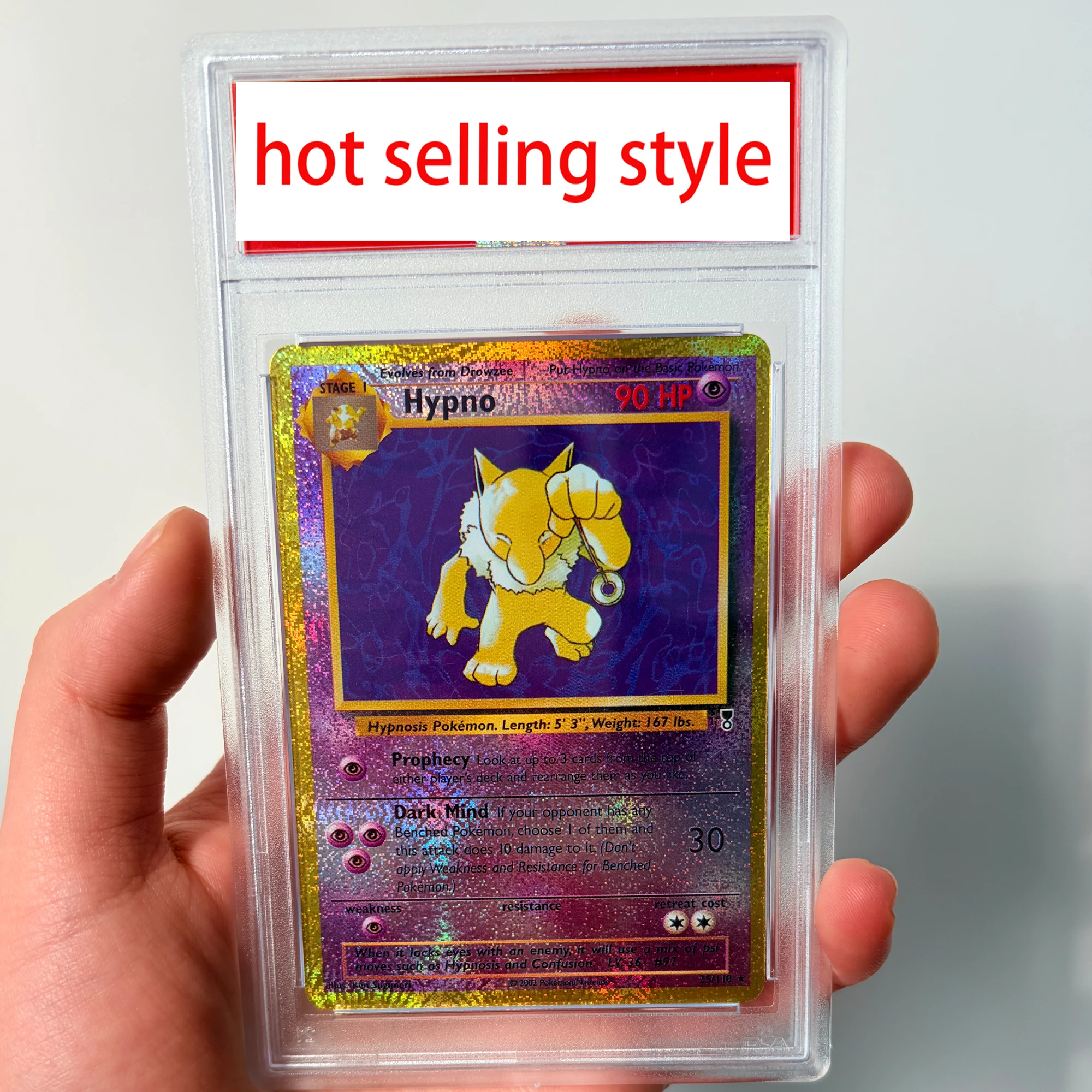 

Diy Self Made Ptcg Psychic Type Hypno Копия Рейтинг карты Преломление Цвет Флэш Ptcg Hypno Коллекционная карта Аниме Карты Подарочные игрушки