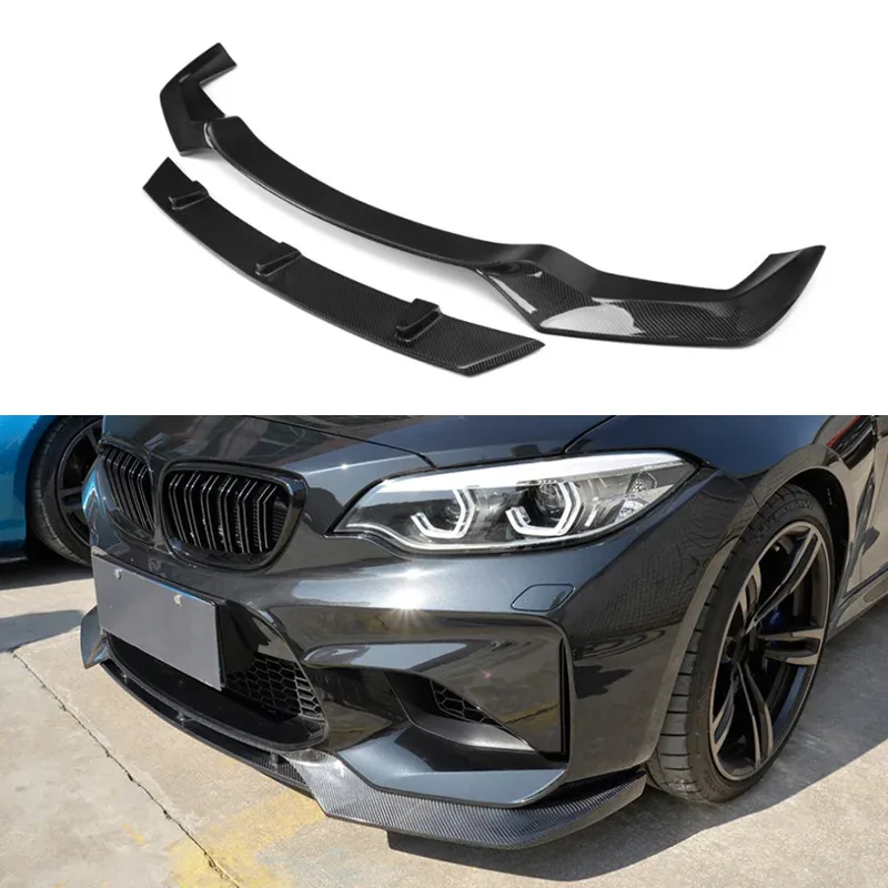 

Для BMW F87 M2 2014-2018: Премиальный передний сплиттер-спойлер из настоящего карбона (стиль VS)