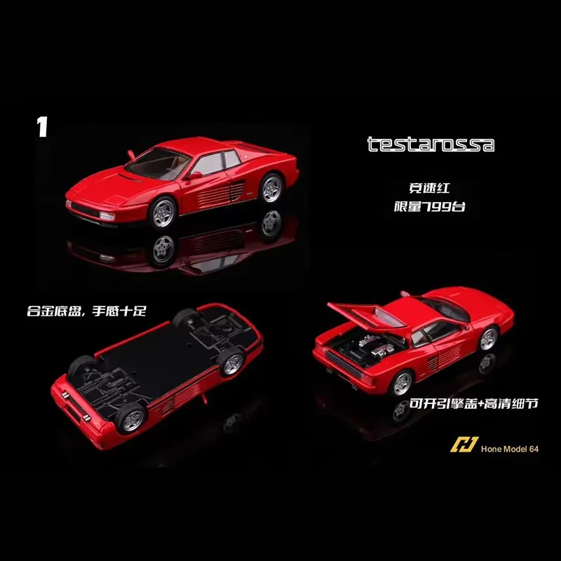 Pre-sale Hone Model 64 1/64 Testarossa F110 Alloy Car Model Adult Classic Collection Display Gift Souvenir Boy Toy