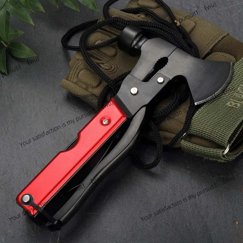 Multifunctional Axe Hammer Outdoor Portable Tools Repair Car Household Stainless Steel Screw Knife view 3