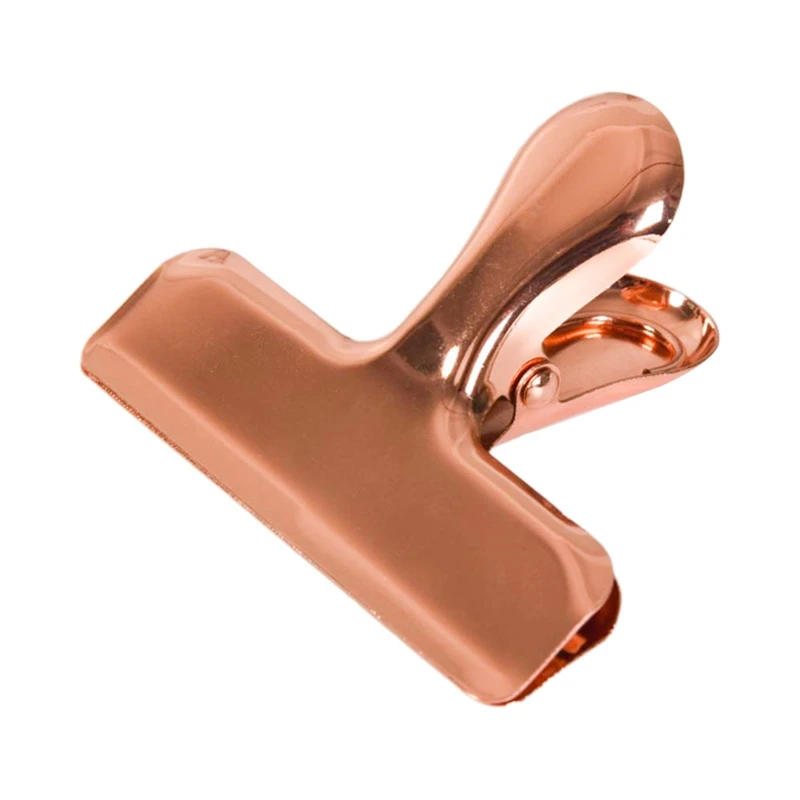 Colorful Bull Clips Stainless Steel Paper Clamps File Clip for Receipts Bills QXNE