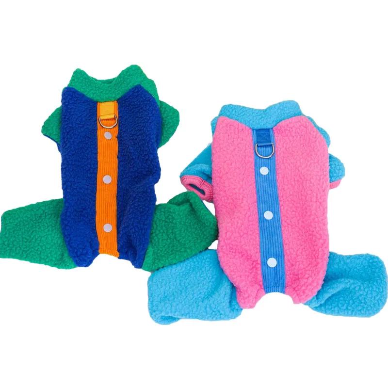 

Fleece Jumpsuit Clothes Winter Pet Pajamas Overalls Dog Clothes For Small Medium Dogs Shih Tzu Chihuahua Puppy Pyjamas Tracksuit