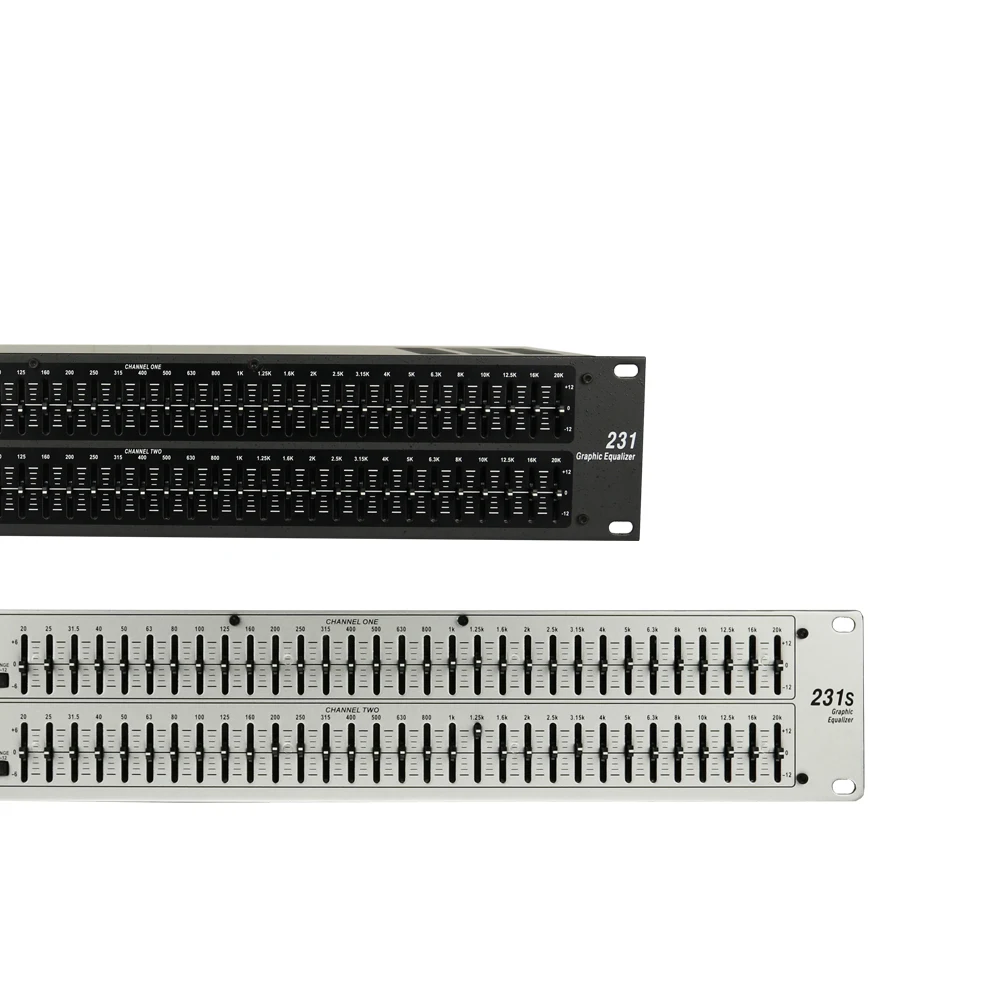 Eq231/231s duplo 31 faixas eq processador gráfico equalizador estéreo equalizador de áudio eq profissional alto-falante gestão