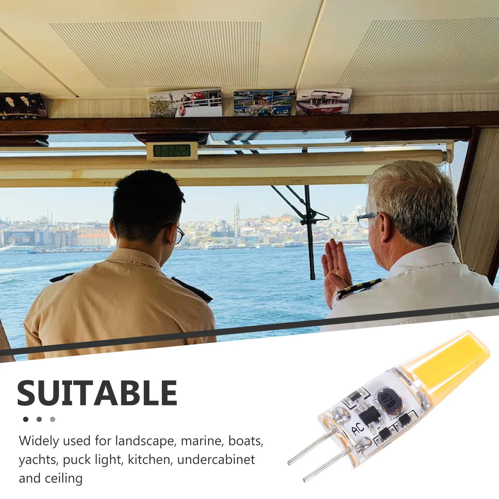 

G4 12V 1.5W Led Light Bulb Warm White 3000K Low Power Long Lifespan For Boat Marine Kitchen Under Cabinet Ceiling