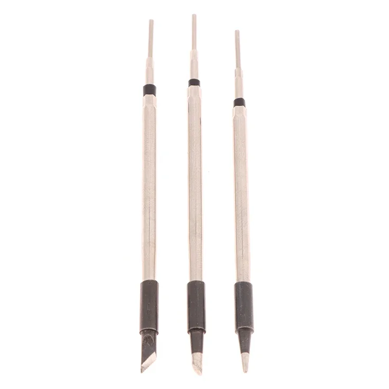 Ceramic Heating Core Soldering Iron Tip Kits Blade Tip, Horseshoe Tip, Round Pointed Stainless Steel Soldering Iron Tool