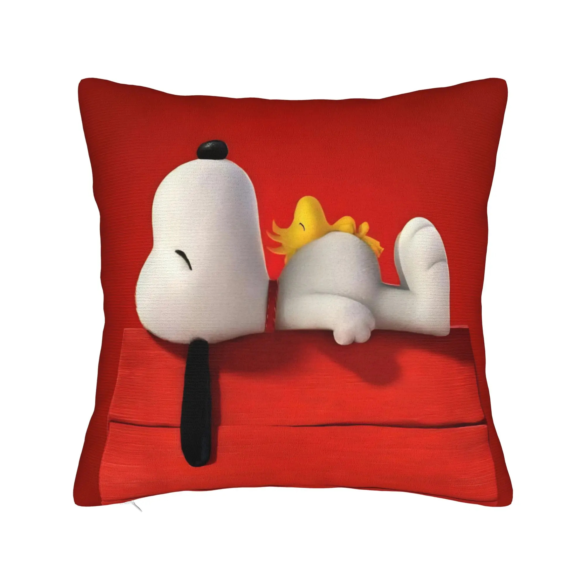 S-Snoopys Movie Pillowcase Polyester Cushion Cover Gift Cute Dogs 90s Throw Pillow Case Cover Car Wholesale 18'
