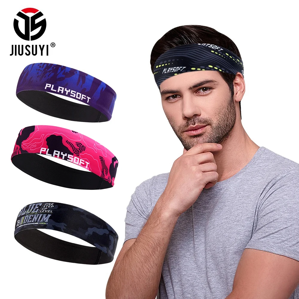 

Sports Headband Elastic Sweatband Hairband Yoga Gym Workout Tennis Jog Running Headwear Sweat-wicking Bandana Hair Accessories