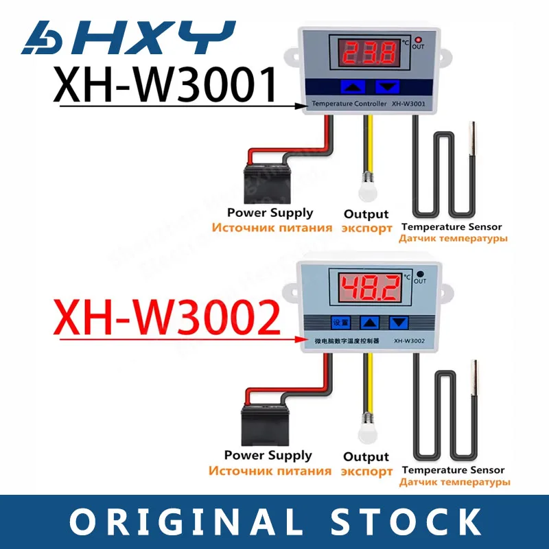 W3001 W3002 12V 24V 110V 220V LED цифровой контроллер температуры термостат термометр инкубатор холодильник, обогреватель, охладитель W3001 W3002 12V 24V 110V 220V LED цифровой контроллер температуры термостат термометр инкубатор холодильник, обогреватель, охладитель