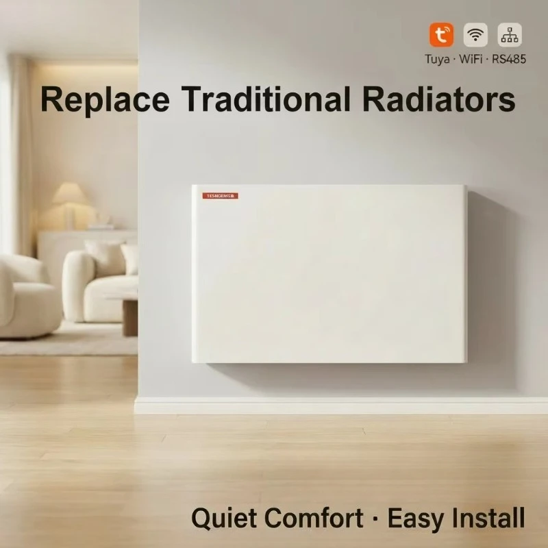 New low-noise water-cooled fan coil WIFI wall-mounted water-cooled fan coil, used to replace traditional radiators