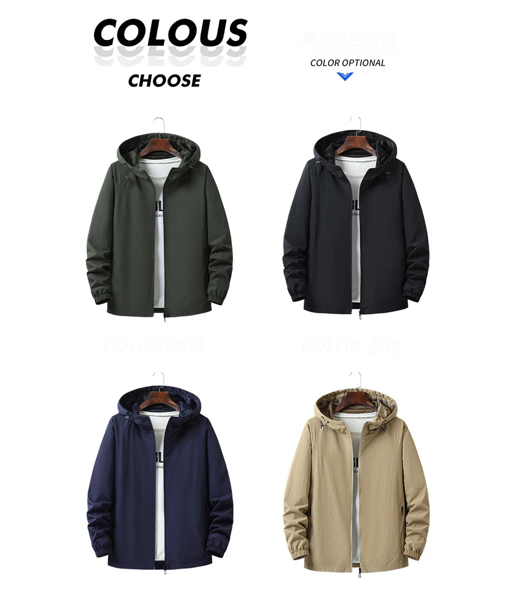 Autumn Men's Hiking Waterproof Jackets Men Outdoor Quick Dry Sports Climbing Hooded Coats Men Breathable Windbreaker Jackets 5XL 17 S64b163fcffb14c5bbcc411afd12d7261d