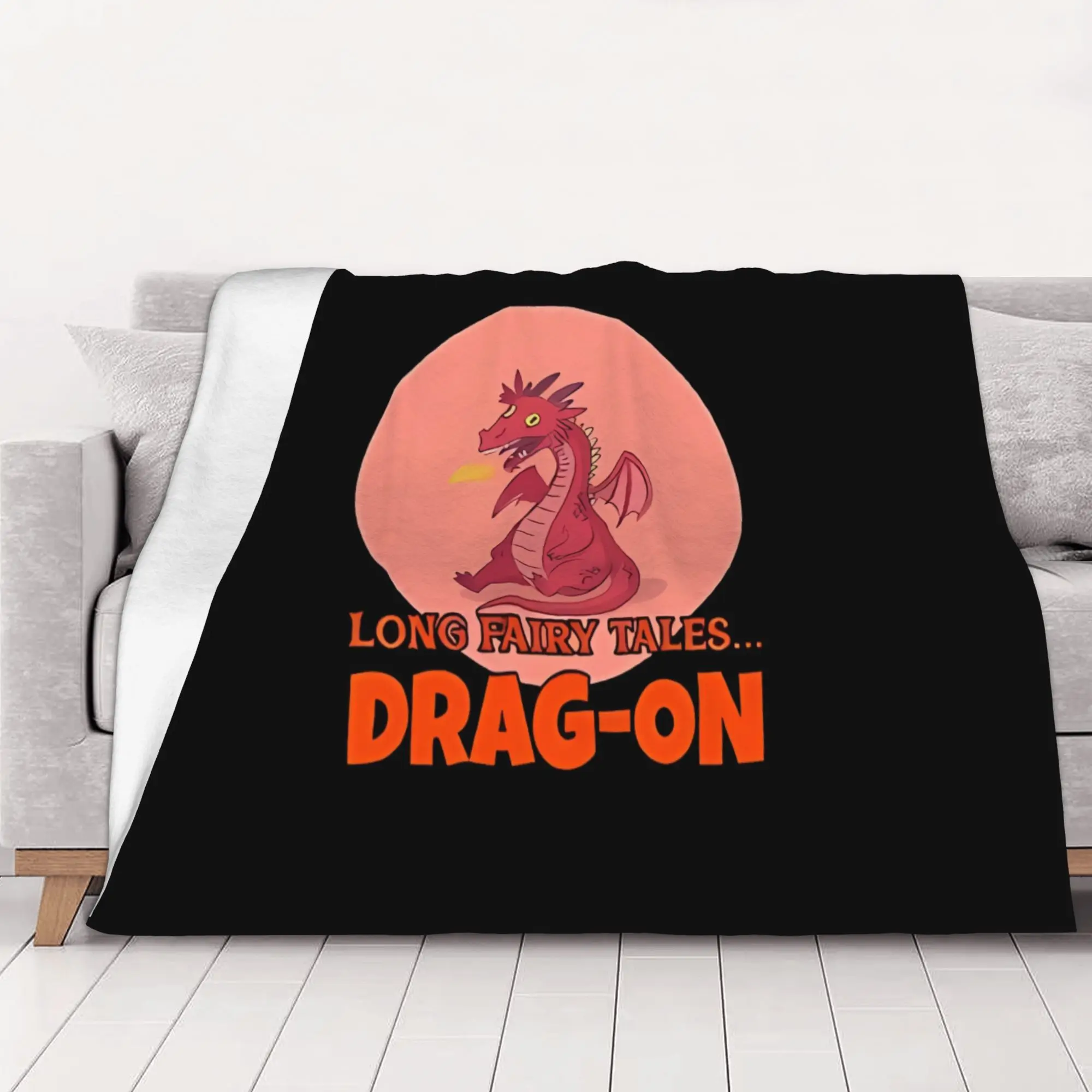 1PC Fairy Dragon Tales home room decorations Winter Blankets for Adults Bedding Home Interior Sofa Knee