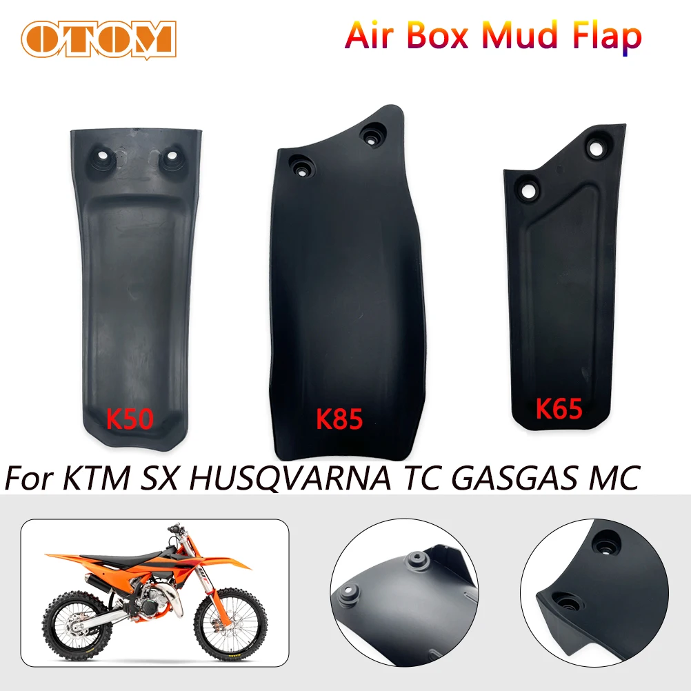 OTOM Motorcycle Air Box Splash Protection For KTM SX 50 65 85 HUSQVARNA TC GASGAS MC 2024-2026 Rear Shock Air Box Mud Flap