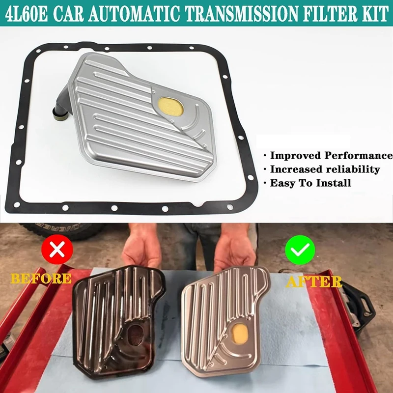 Car Transmission Filter Cooler Gasket For Chevrolet Silverado 1500 Buick Cadillac Gearbox Replacement Parts 25174487 24236799