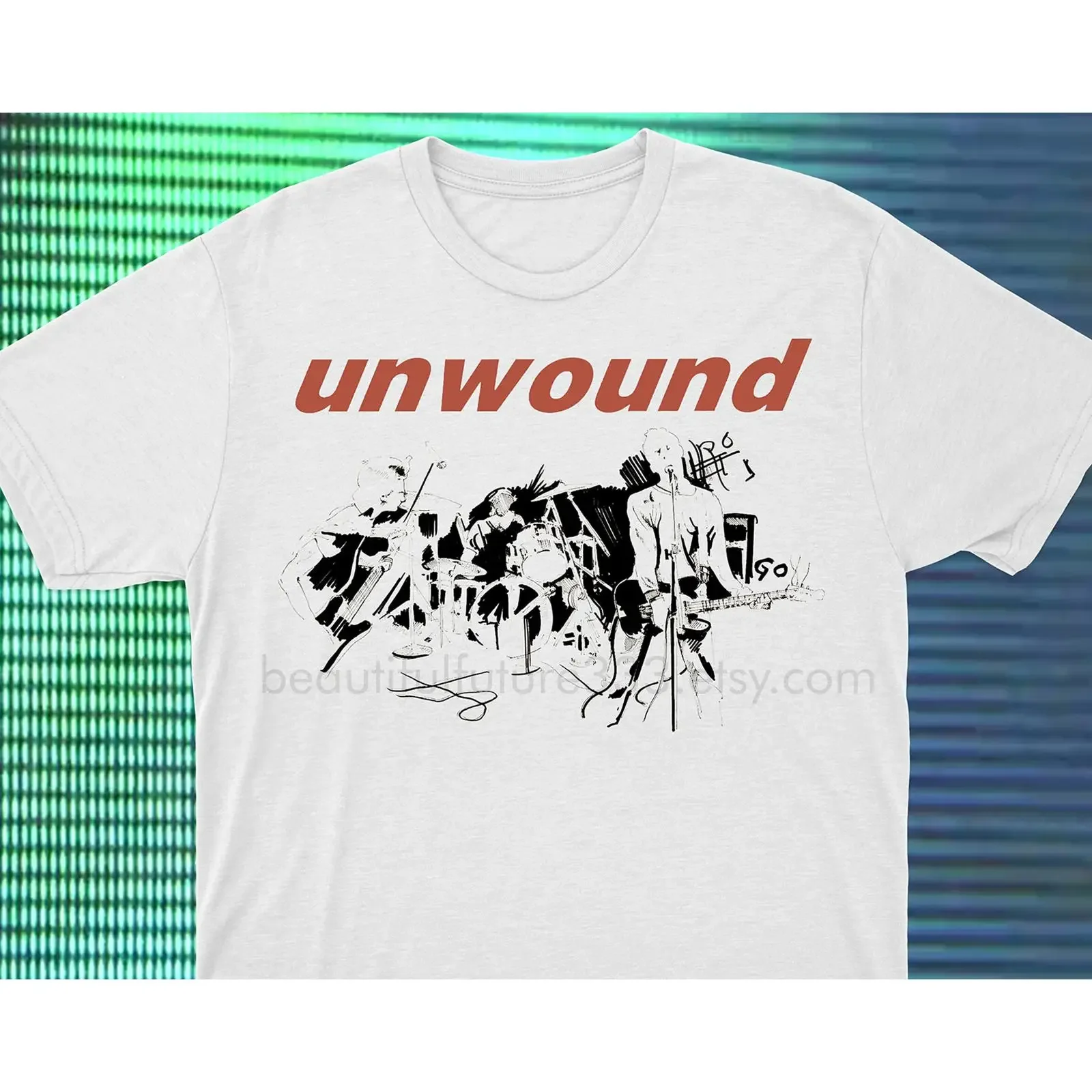 Unwound T Shirt Post Hardcore Emo vintage Washed Versatile designer clothes Soft Breathable Top For Everyday Wear homme fashion