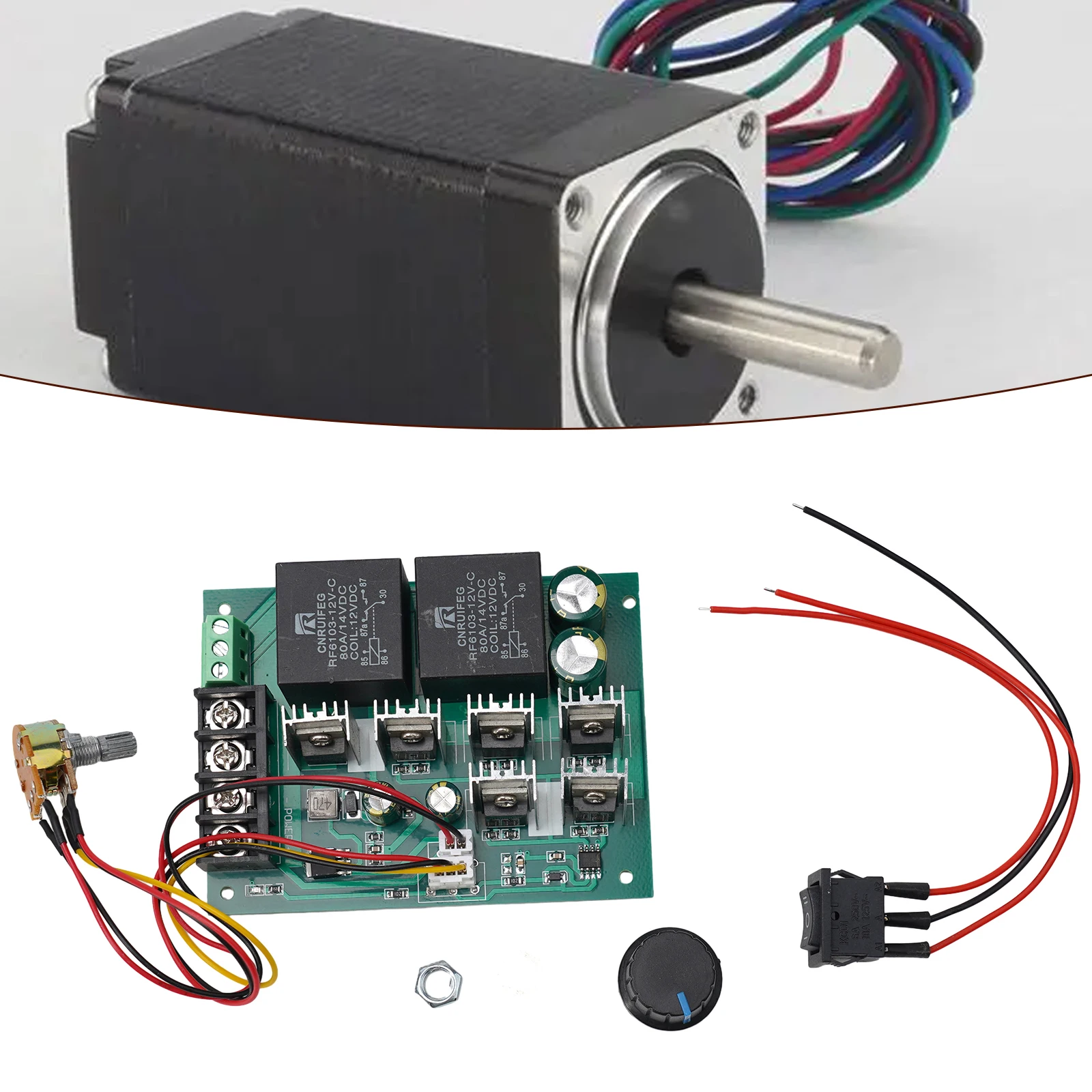 Controller DC 12/24/36 / 48V 60A for pwm Motor Controller for cw Reversible Switch Electrical Equipment Components