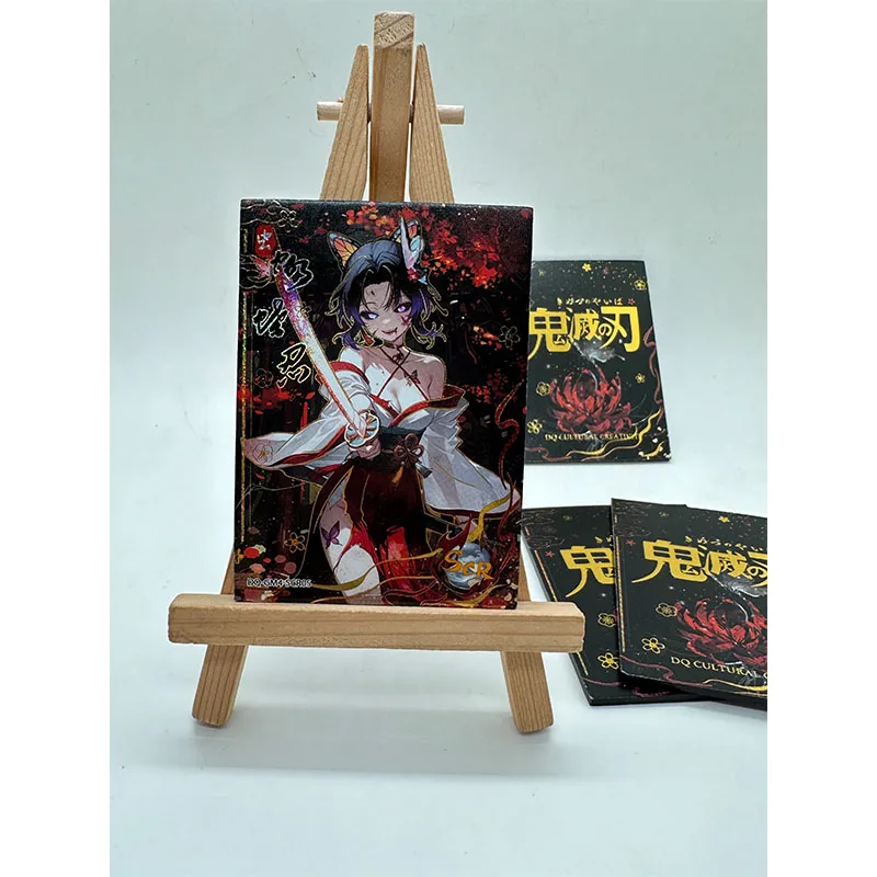 Douqu 4 Anime Demon Slayer SCR SP Cards Kochou Shinobu Kanroji Mitsuri Uzui Tengen Collection Card Christmas Birthday Gifts Toys