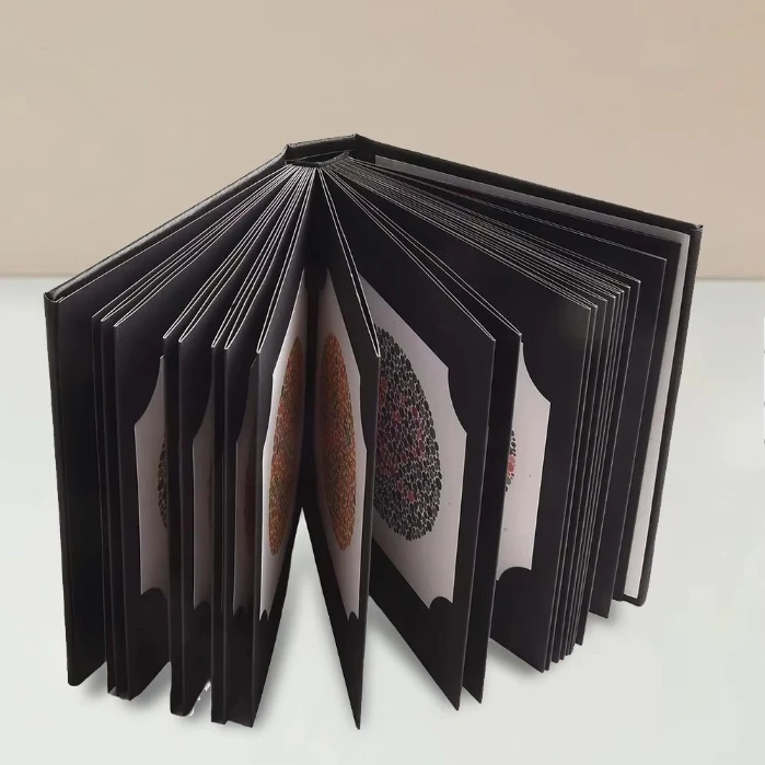 Color Blind Test Book 38 Charts, High Definition Pattern Color Vision Defect Test Book, Premium Leather Cover