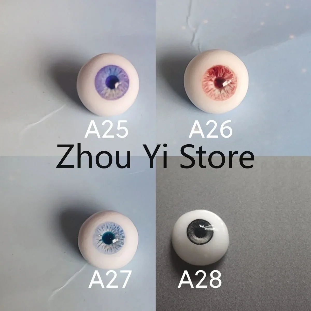 New Doll Eyes 8/10/12/14/16/18/22mm for 1/3 1/4 1/6 1/8 Bjd Doll Plaster Eyeball Diy Girl Toys Dress Up Fashion Doll Accessories