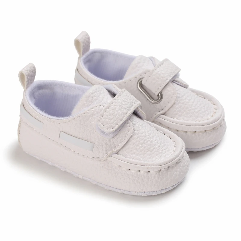 Newborn Baby Prewalker Girls Boys Casual Shoes Leather Non-Slip Soft-Sole Infant Toddler First Walkers 0-18M Baptism