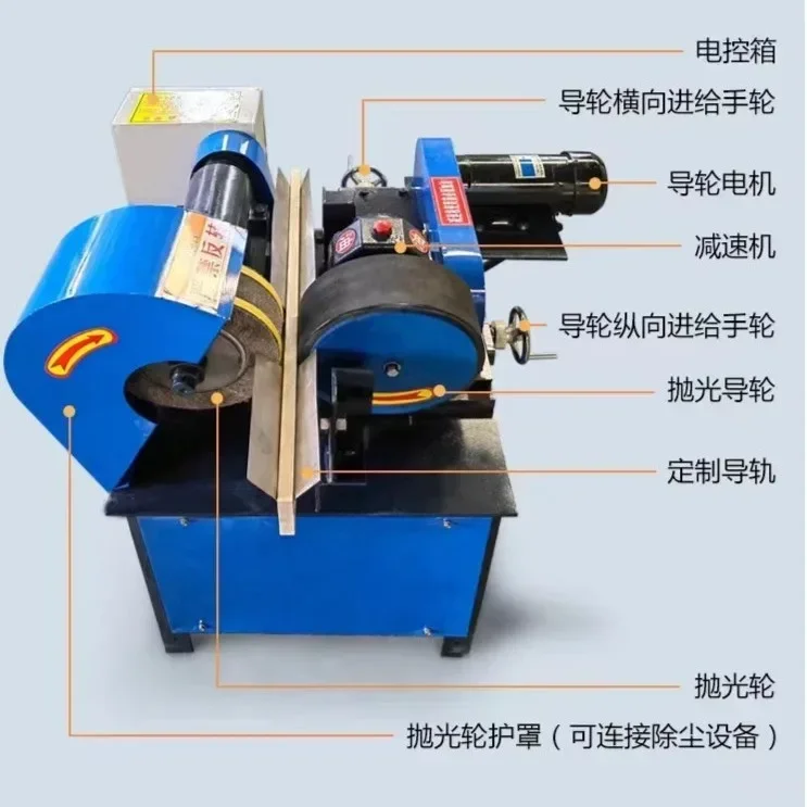 自動小型研磨機、アルミニウム銅鋼管円筒研磨機、線引き機、錆除去