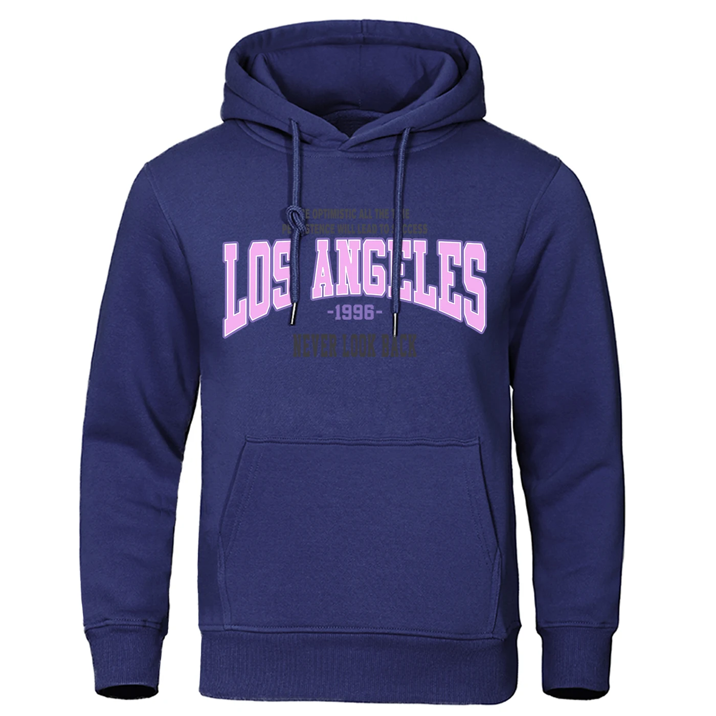 

Los Angeles 1996 Letter Printing Male Sweatshirts Harajuku Fleece Warm Hooded Fashion Casual Hoodies Loose Round Neck Tops Men