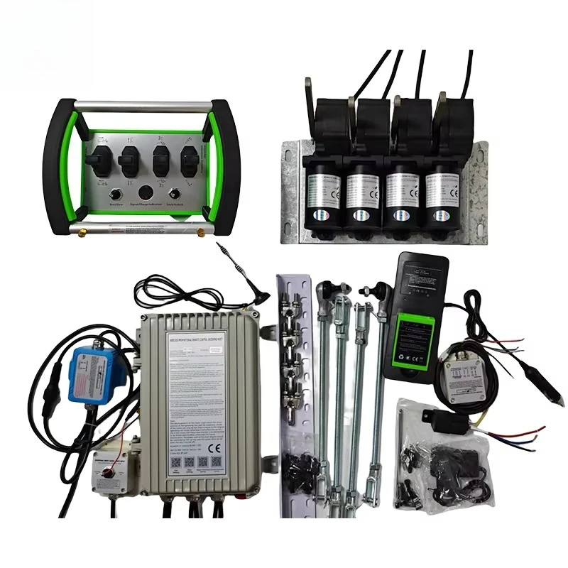 IP68 Waterproof Hydraulic Valve Crane Remote Control 12V 4 Joysticks Proportional Control Kits Remote
