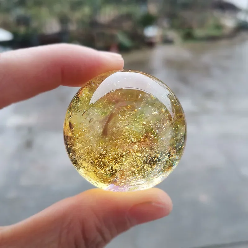 40mm Glazed Beads Ball Crystal Dragon Sphere Glass Figurine Paperweight Home Decor Birthday Gift Light Luxury Astronomy Ornament view 5