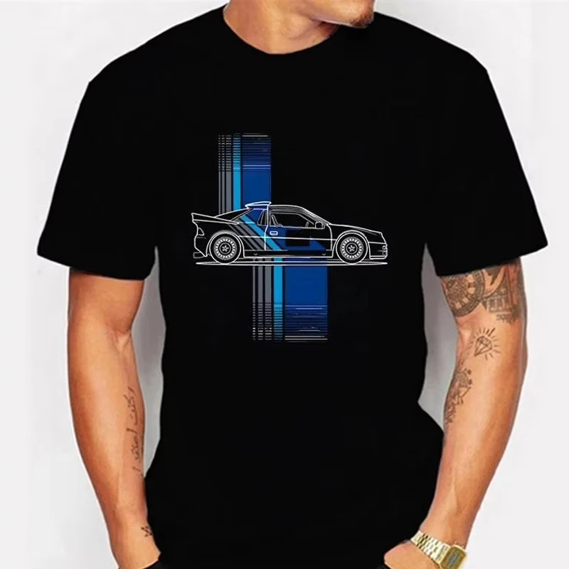 Rally Car Print T-shirt Summer Men Women Clothing Graphic T Shirt Casual Tops Funny New Short Sleeved Unisex Plus Size Shirt Tee