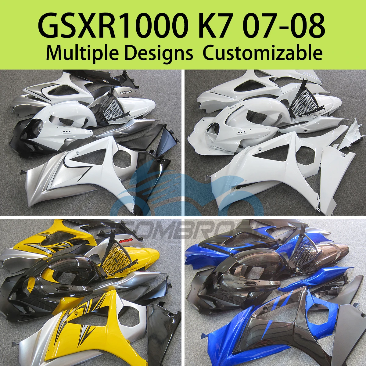 

ABS Plastic Fairing Kit GSXR 1000 07 08 Motorcycle Scooter Injection Body Set Fairings for SUZUKI GSXR 1000 K7 2007 2008