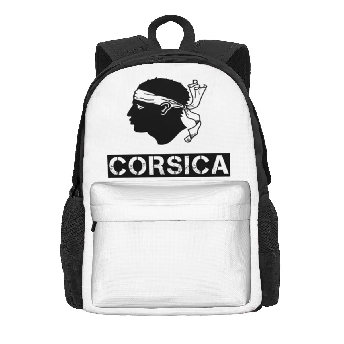 

Corsica Map Flag French Corsican Backpack Daypack Large Capacity Children BookBag School Bag Shoulder Bags for Men Women