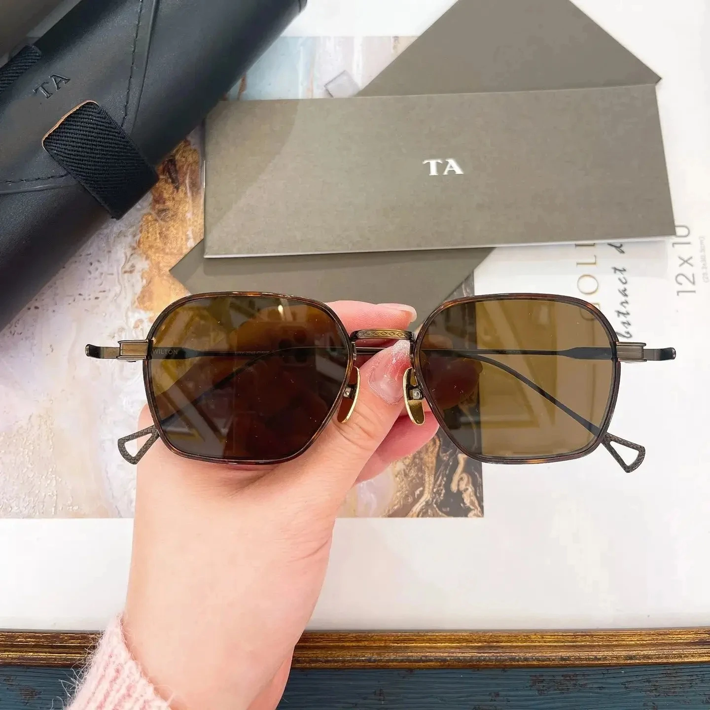 

Original Factory For DIYTA DT WILTON DRX-2044 With Brand Box Trendy Top Quality Alloy Frame UV400 Polarized Men Women Sunglasses