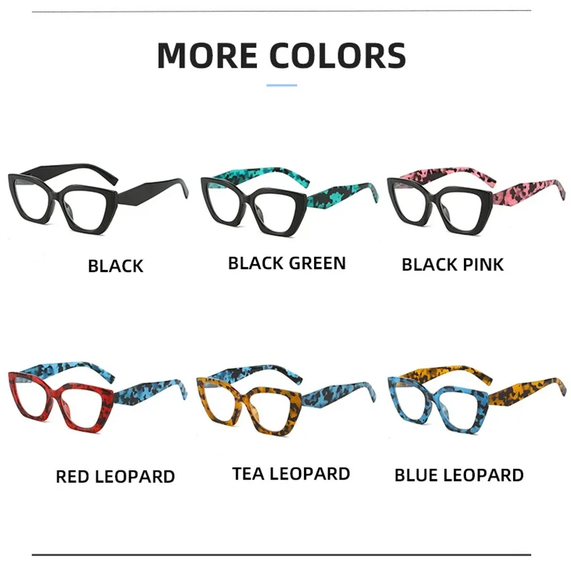 Irregular Optical Reading Glasses for Women Prescription Hyperopia Eyeglasses Anti Blue Light Computer Diopter Eyewear +1.5 +4.0