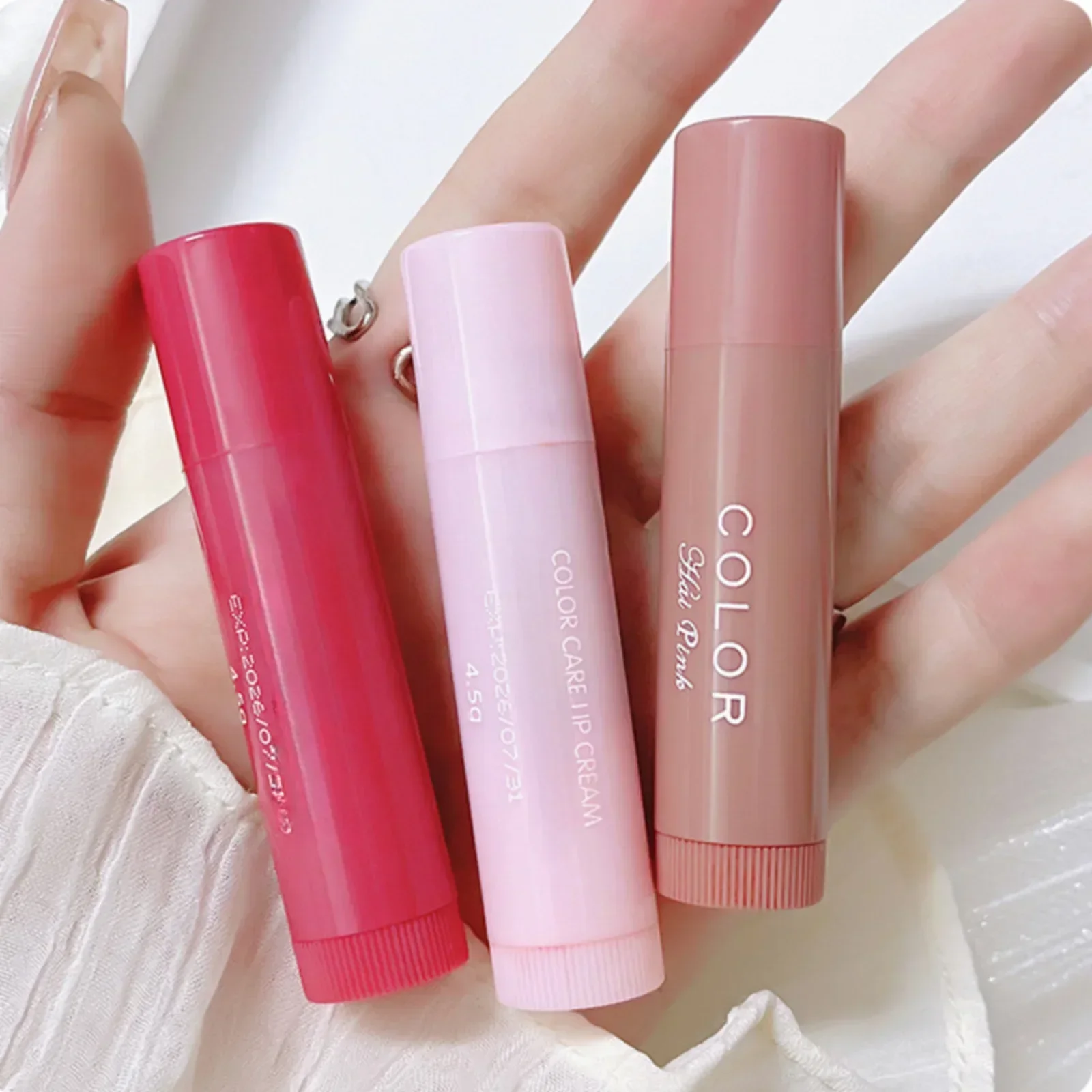 1PC Moisturizing สีลิปสติก Lip Balm กันน้ํา,บํารุงและไม่เหนียวเหนอะหนะ,ลิปกลอส, Beauty LIPS แต่งหน้าเครื่องสําอาง