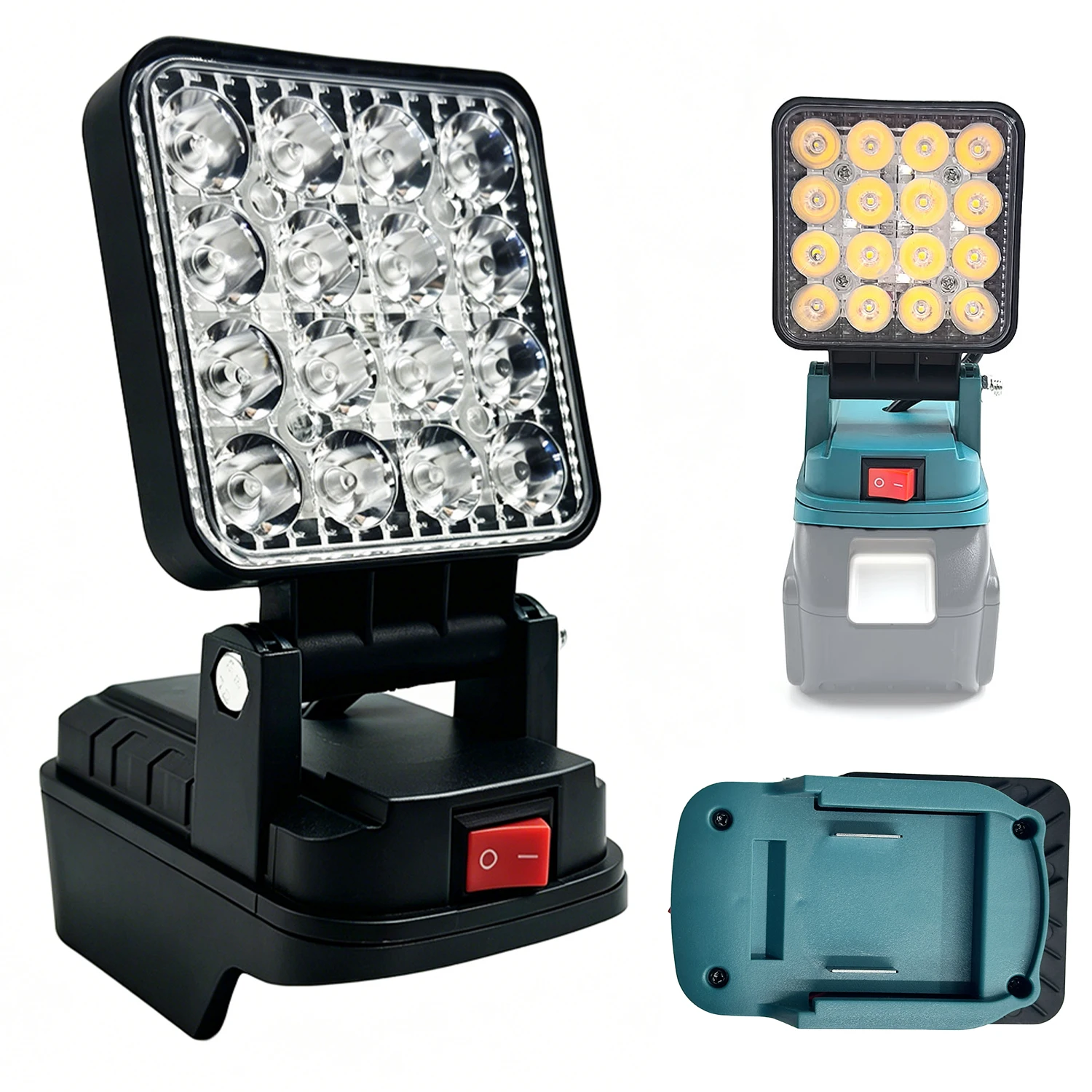 

Светодиодный рабочий фонарь для аккумуляторов Makita 14.4V-18V Li-ion, 3-дюймовый беспроводной фонарик-лампа для кемпинга и экстренных ситуаций на открытом воздухе