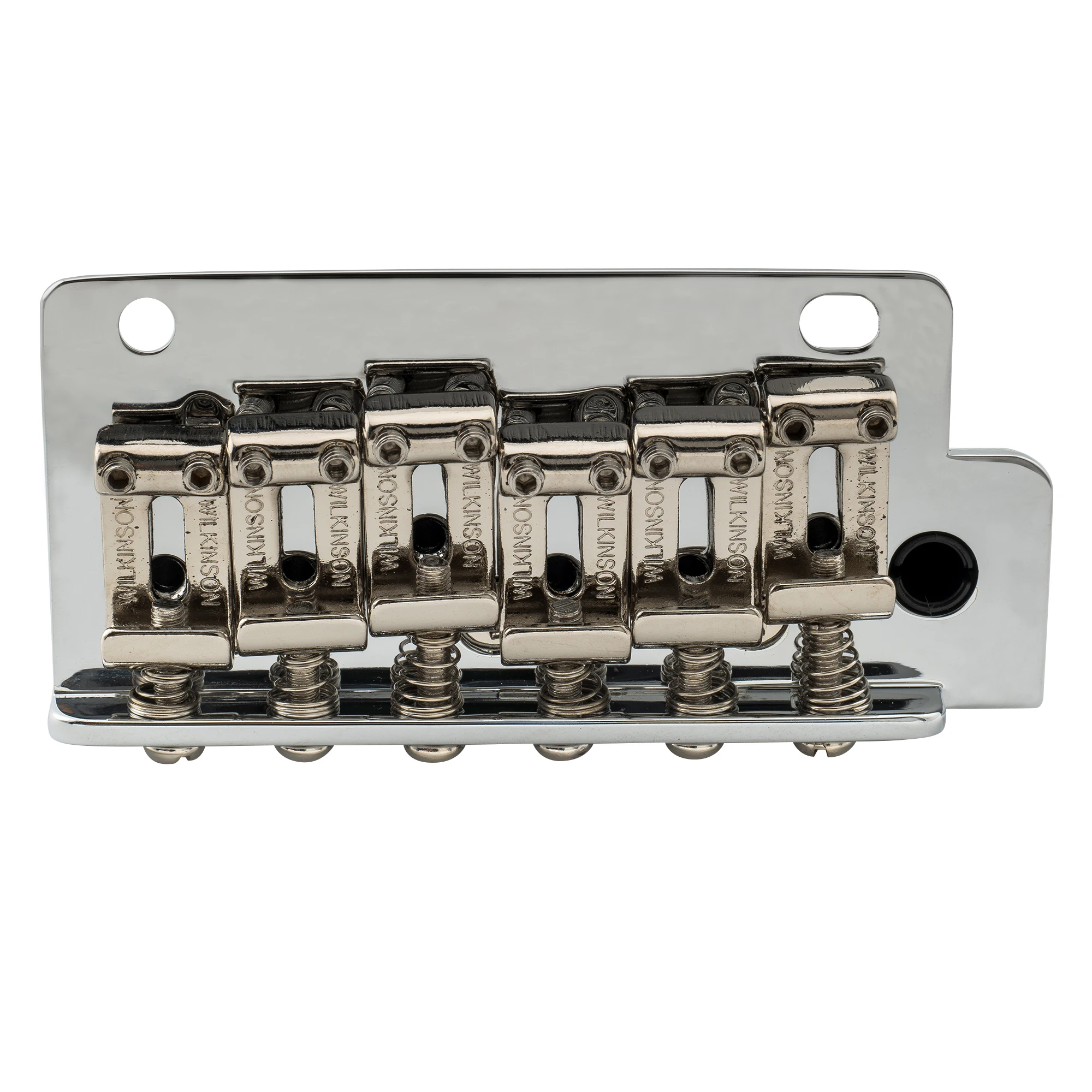 Wilkinson WV2-SB 54mm Vintage Steel Saddles 2-Point Guitar Tremolo Bridge with Full Solid Steel Block for ST Style Guitar