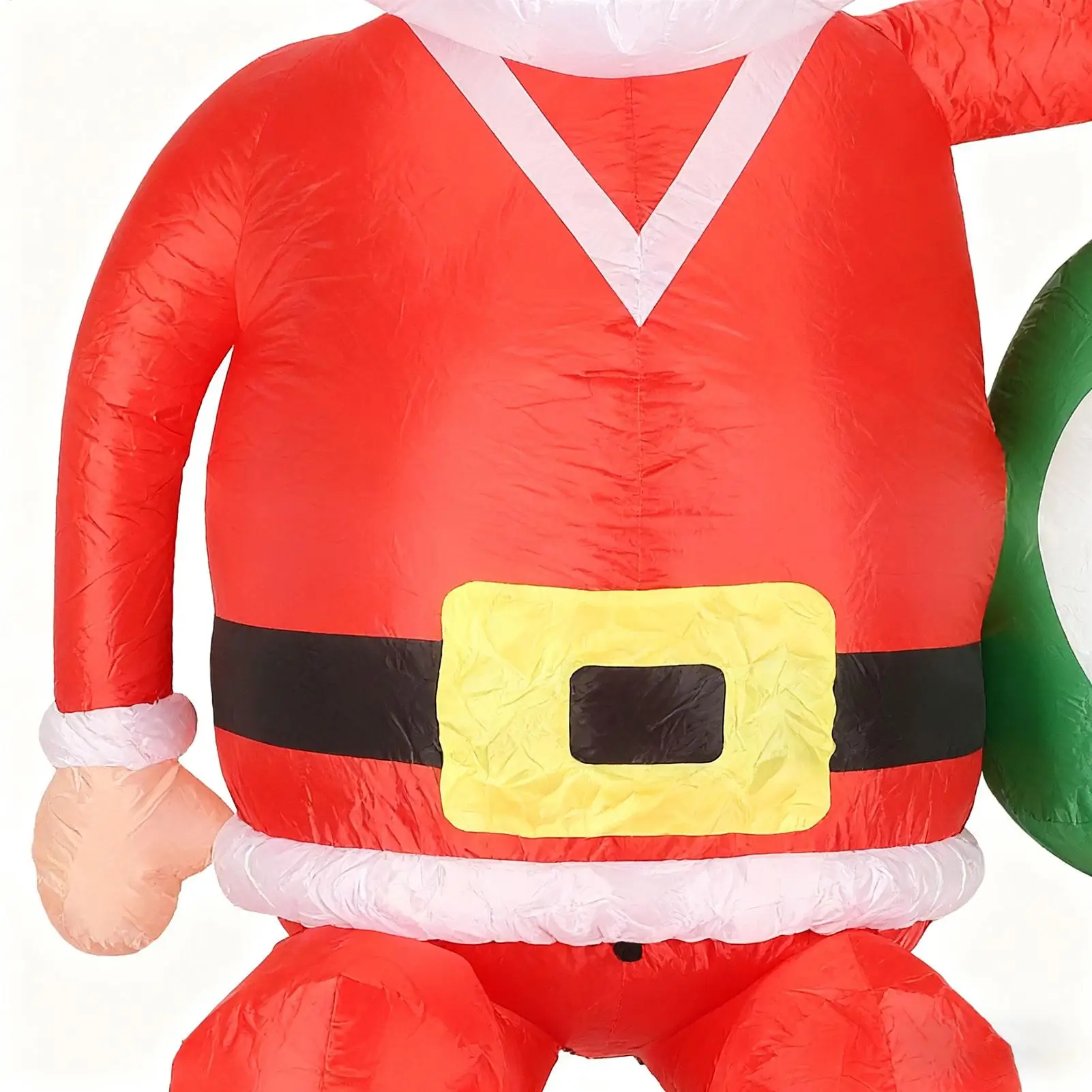 Inflatable Santa Decor LED Light Weatherproof Blow Up Christmas Santa Yard Decor For Yard Lawn Patio Garden Park Backyard