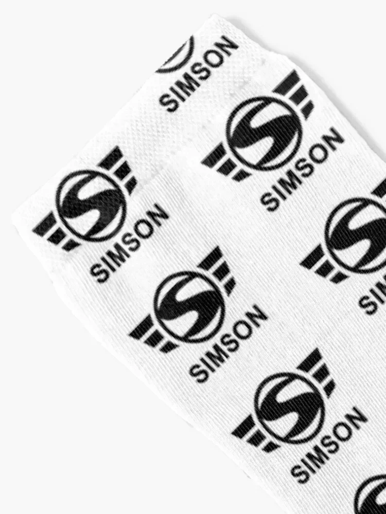 شعار Simson (أسود) جوارب فاخرة مضادة للانزلاق لكرة القدم، جوارب عصرية يابانية للنساء والرجال