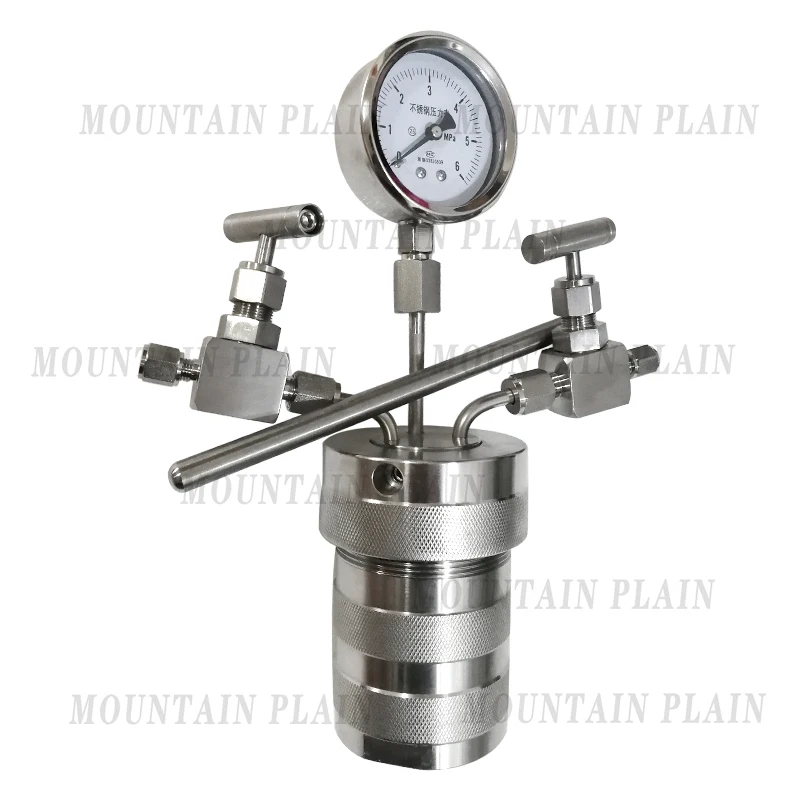 100ml  6Mpa Hydrothermal synthesis Autoclave Reactor vessel +inlet outlet gauge