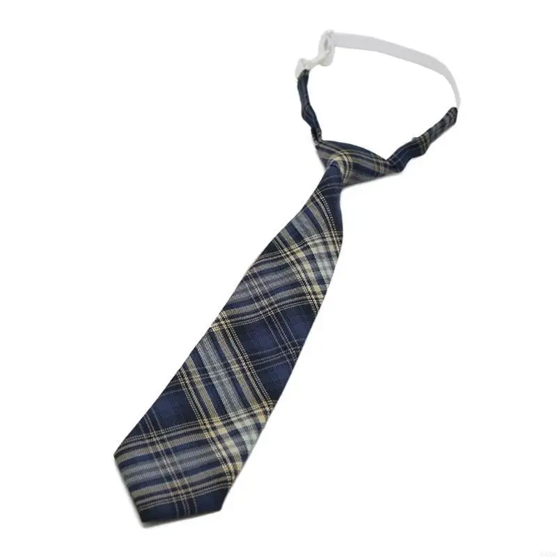 Lazy JK Ties Plaid Uniform School Neckties Graduation Wedding Cosplay Accessory 6XDA