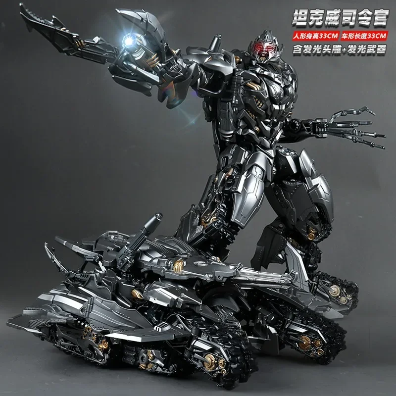 33cm Transformers Black Mamba Ls06 Tank Way Enlarged Version Deformed Toy  Alloy Version Decepticon Model Hand To Do