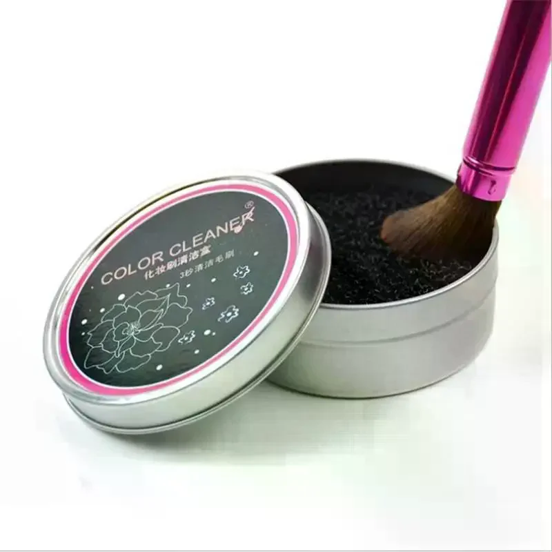 1/2Pcs Cosmetic Brush Drying Wash Eyeshadow Color Removal Portable Cleaning Case Makeup Brush Cleaner Sponges