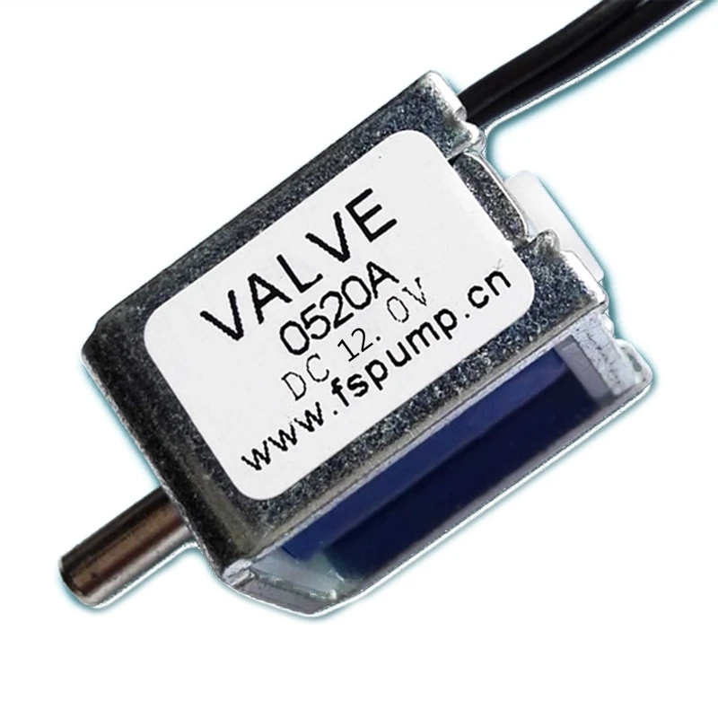 Mini solenoide electromagnético para válvula DC6V/12V, Control electrónico escape para válvula normalmente abierta,