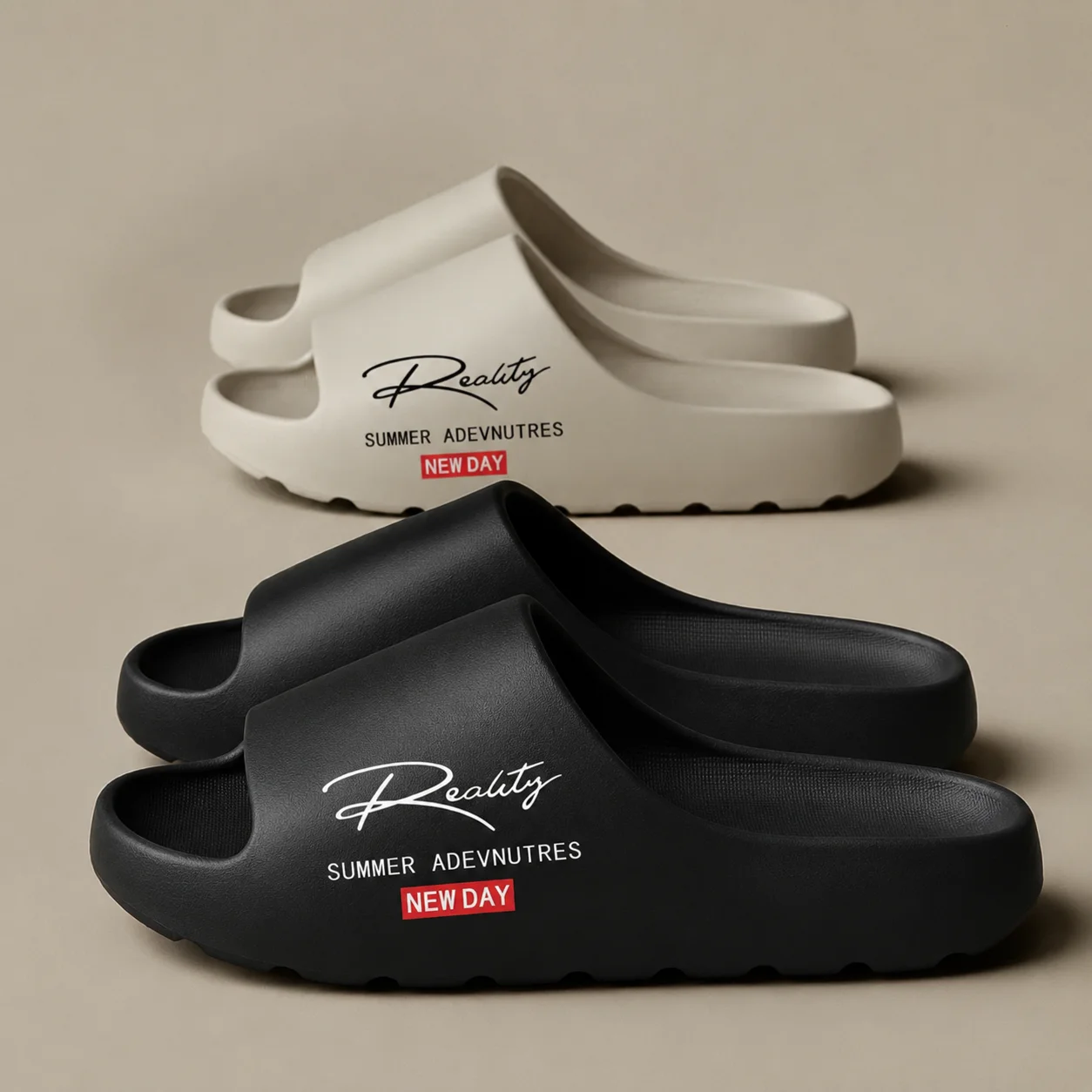Coconut Slippers Men EVA Non-Slip Slides Cloud Thick-soled Slides Summer Fashion Casual Men Slippers Women's Sandals Indoor Shoe
