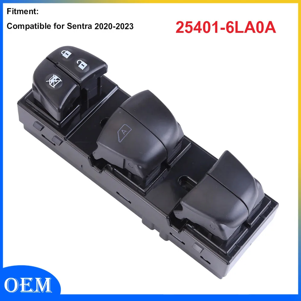 

Car Door Power Window Switch Driver Left Front Replaces 25401-6LA0A Compatible for Sentra 2020-2023