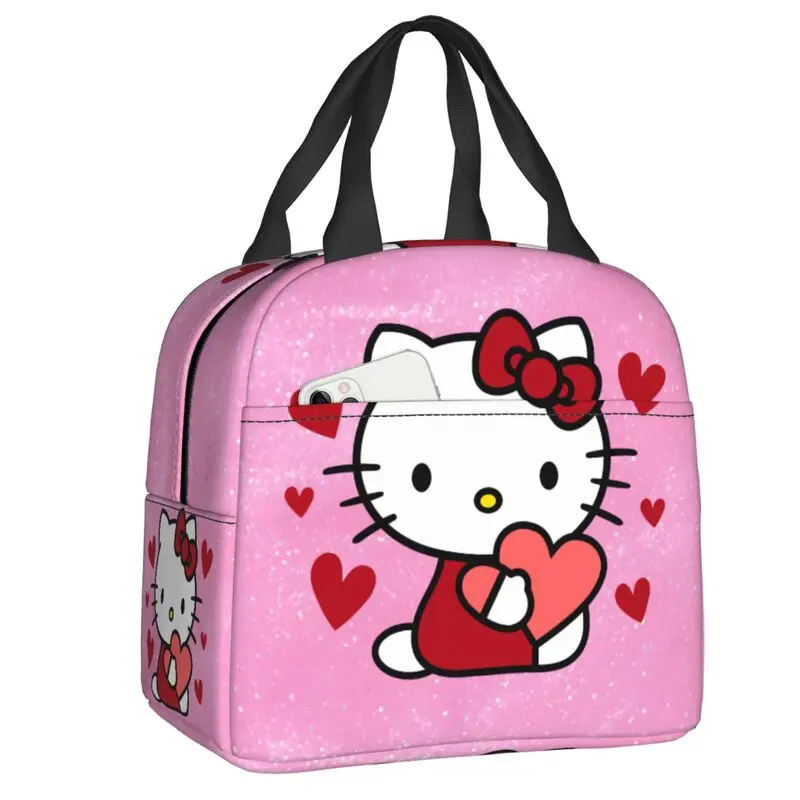 Hello Kitty Lunch Box per le donne borsa termica per il pranzo isolata per alimenti a tenuta stagna borse da Picnic riutilizzabili