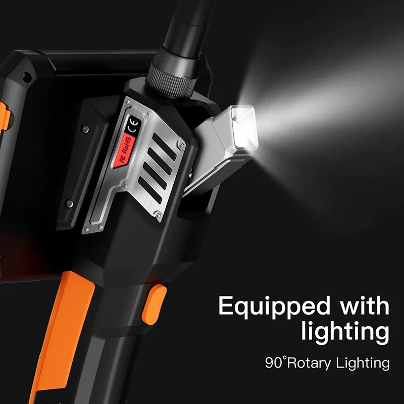 Model Baru Inskam 5.5Mm Pipa Borescope 5 Inci HD LCD Video Genggam Kamera Endoskopi Inspeksi Industri