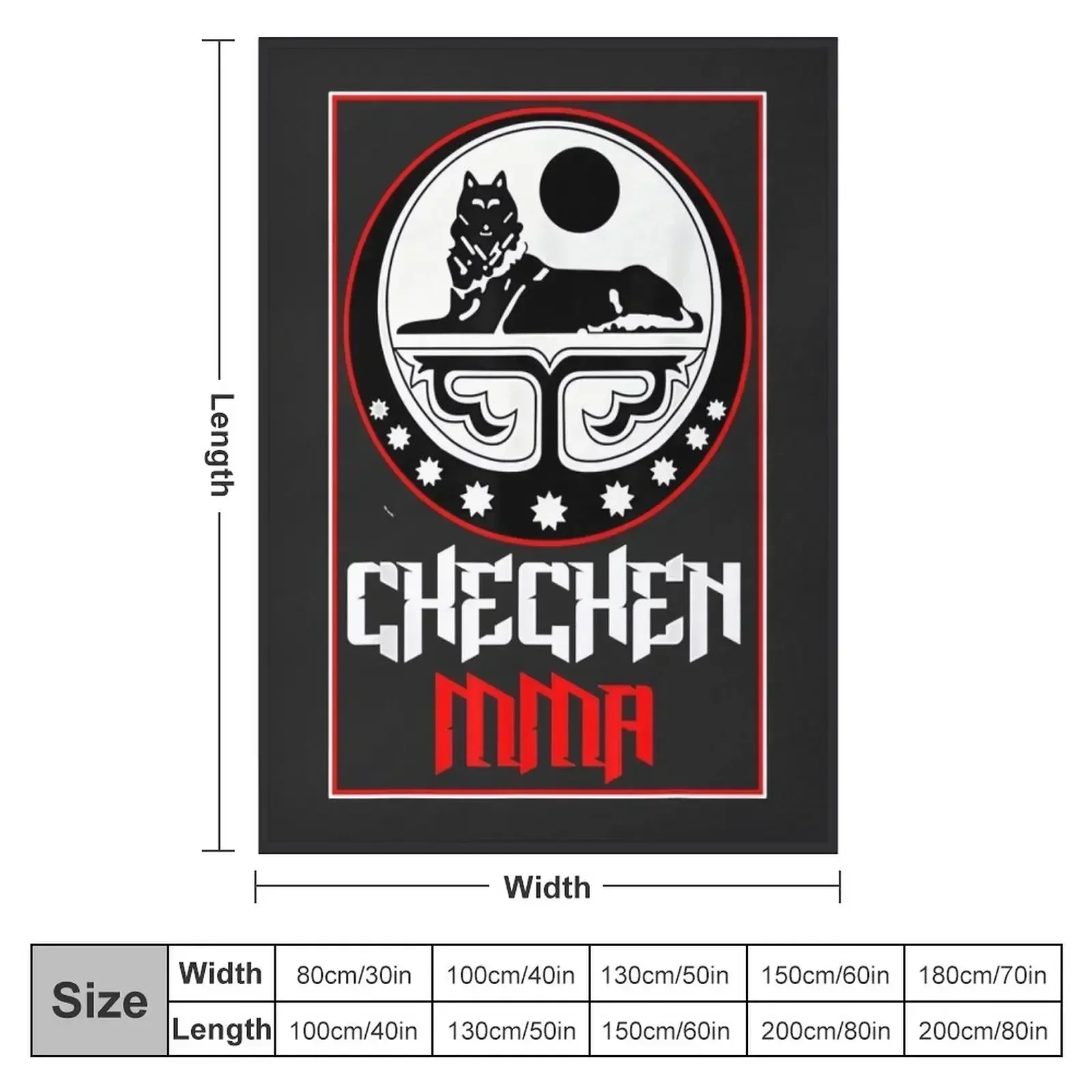 New Chechen MMA Chechnya Fight Throw Blanket sofa bed Flannels Blankets