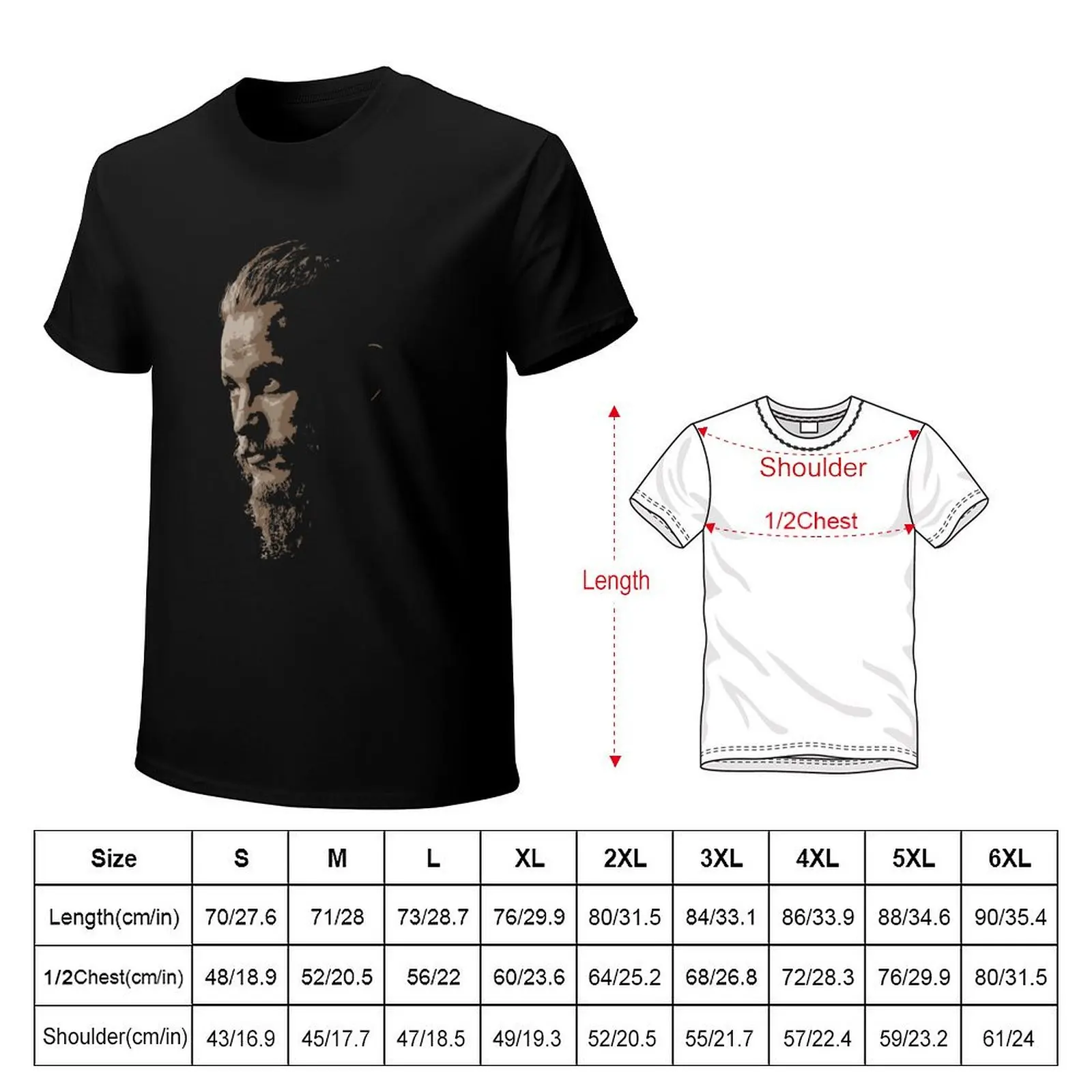 Ragnar Lodbrok T-Shirt man t shirts for men casual T-Shirt