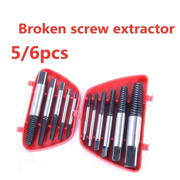 Delysia King 5/6Pcs damaged screwdriver puller set breaker screw remover drill removal tool set