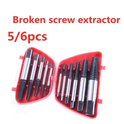 Delysia King   5/6Pcs damaged screwdriver puller set breaker screw remover drill removal tool set